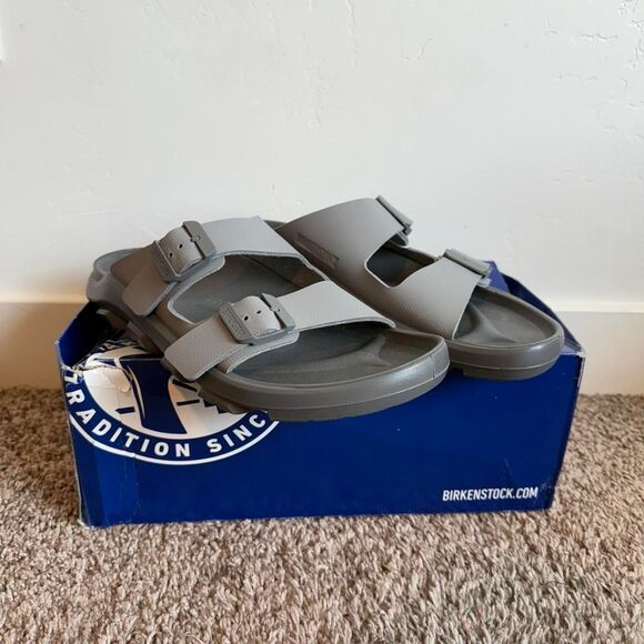 Birkenstock Men\'s Grey and Black Sandals main image 6